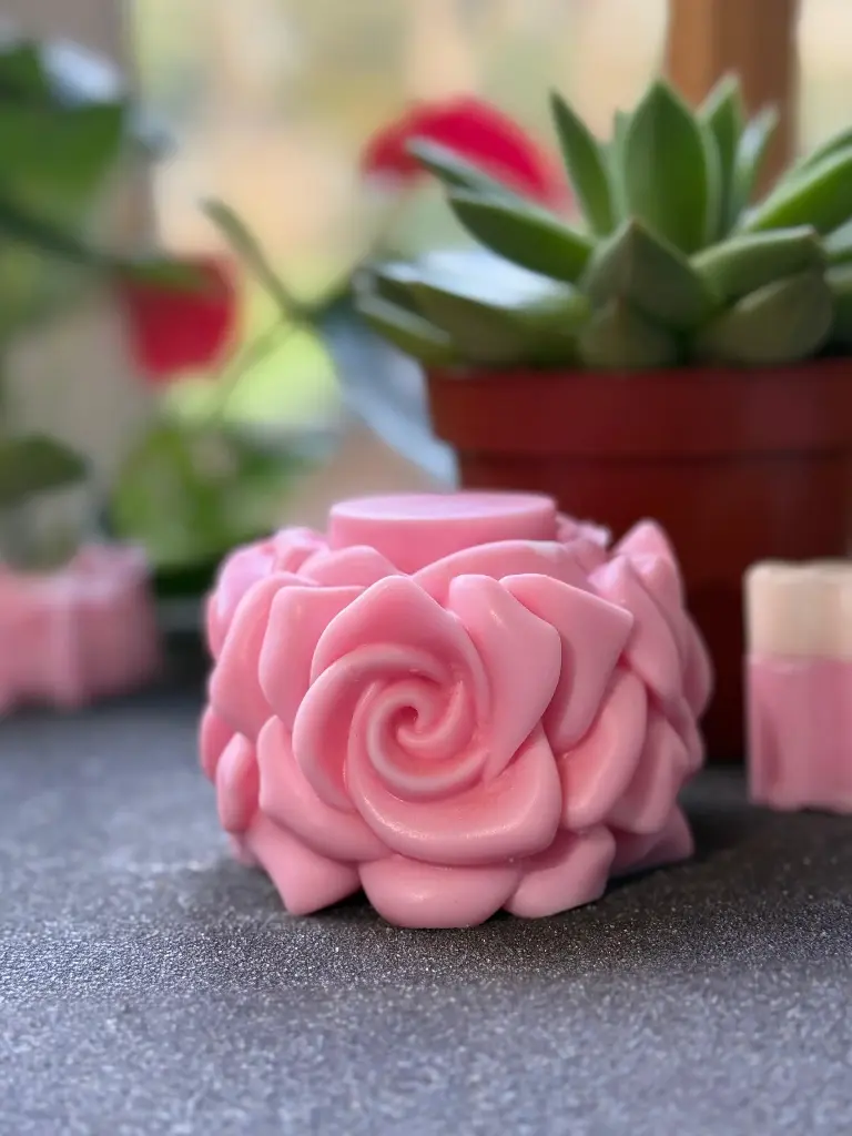 Rose Pillar candles